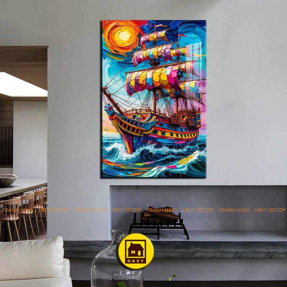 [GIÁ XƯỞNG] Tranh Treo Trường Trág Gương Mô Phỏng Tranh Sơn Dầu Chất Liệu Mica Gương IN UV 8K CaoCấp