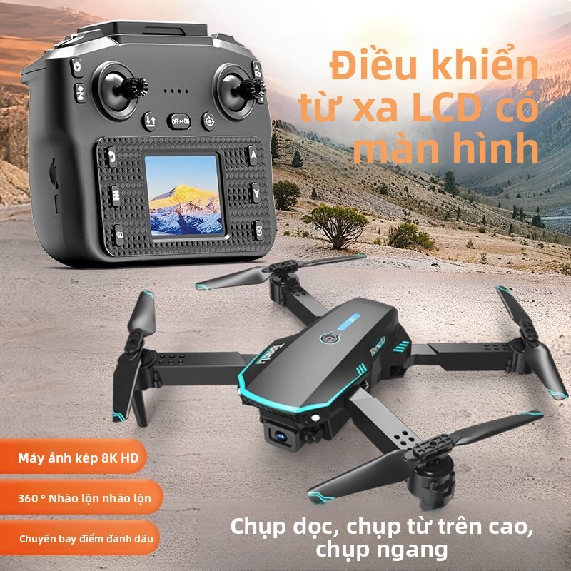 【Điều khiển từ xa màn hình lớn, không cần điện thoại】Đồ chơi máy bay điều khiển từ xa mới, drone chu