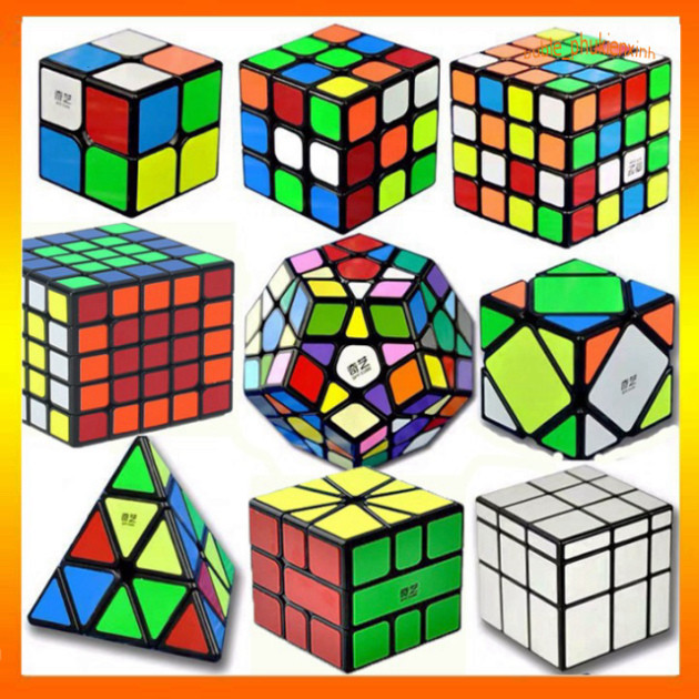 Bộ Rubik Magic Cube đầy đủ: Rubik 2x2, 3x3, 4x4, 5x5, Megaminx, Pyraminx, Skewb, Mirror, Square-1, M