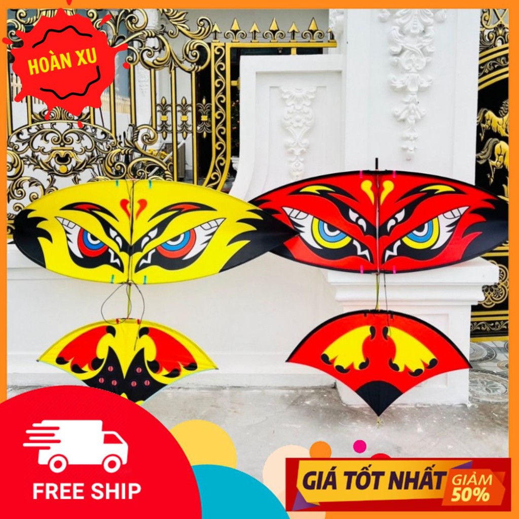 Diều Sáo Cú Vàng Tặng Dây Lắp Ghép Pun Cacbon Diều Cacbon 1m7 -2m-2m5 Mắt Cú Lườm L09 Mẫu Hot 2025
