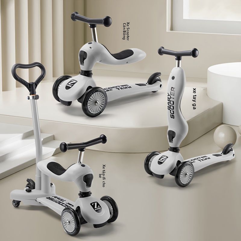 scooter Xe Scooter Trẻ Em 3 trong 1, Xe Scooter Cho Bé, Xe Đẩy Scooter1Một3Tuổi