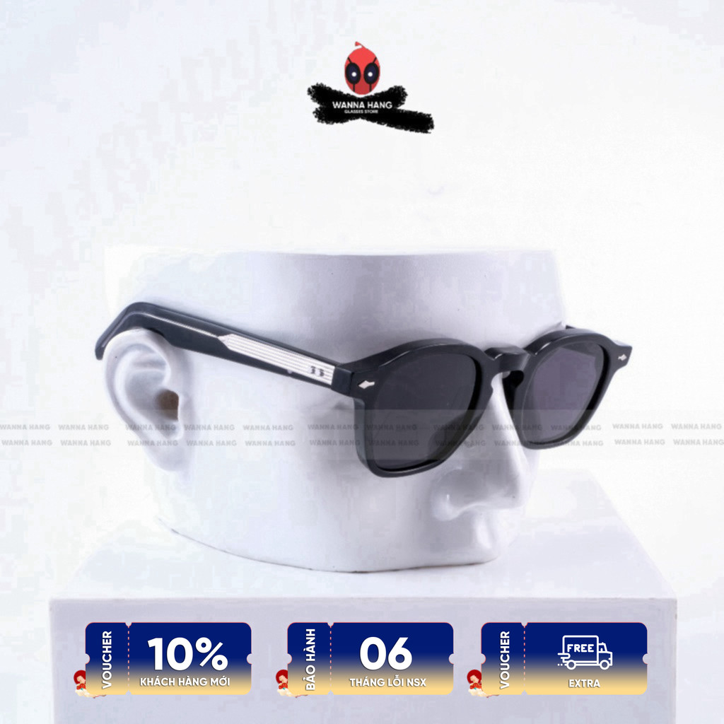 Gọng kính mát JMM ZEPHIRIN 47 cao cấp tròng kính chống tia UV chống chói Wanna Hang Glasses WHJMM07