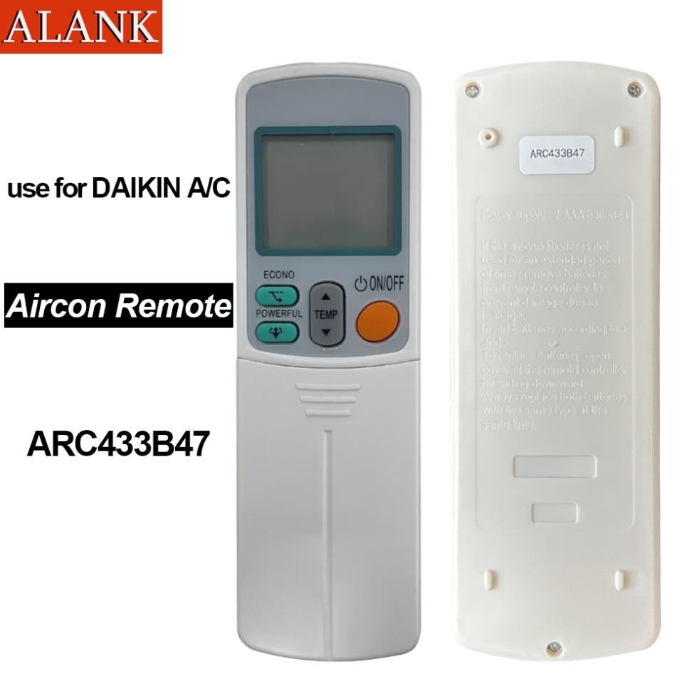Điều khiển Điều hòa DAIKIN - Remote Máy lạnh DAIKIN ARC433B47 (Giống hệt nhau, dùng luôn.)