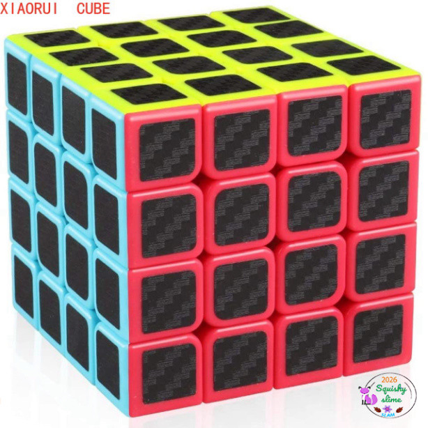 "Khối Cube 4x4 Vân Carbon Cao Cấp với Họa Tiết Sợi Carbon Thời Thượng"