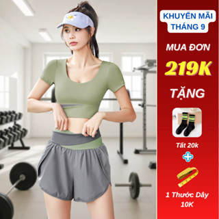 Bộ Đồ Thể Thao Tập Gym Yoga Chống Sốc Không Đường May Siêu Co Giãn Cho Nữ JYMA007 T5T2 K01