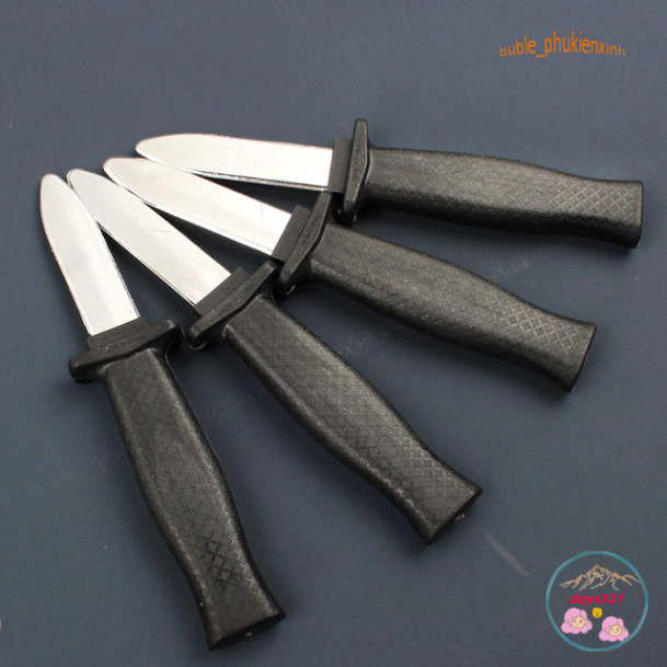 Đồ Chơi Dao Nhựa Đen 18cm Có Thể Gập Gọn Cho Tiệc Halloween - Đồ Chơi Dao Giả An Toàn.