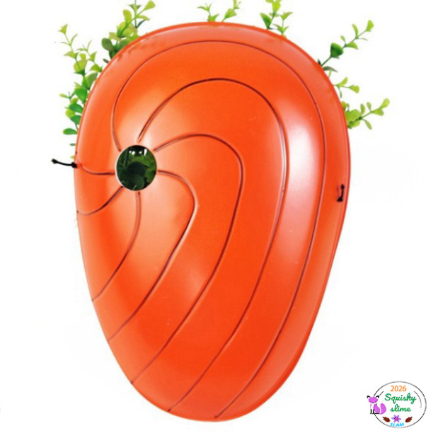 Mặt nạ hóa trang Naruto Akatsuki Tobi Uchiha Madara Ninja - Phụ kiện cosplay Obito ấn tượng.