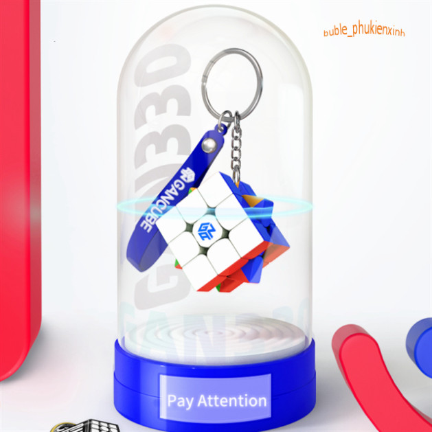 Móc Khóa Khối Rubik 3x3 X 3 3x3 X 3 Gan 330 xoay mượt