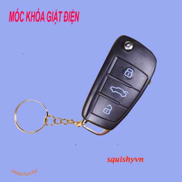 [TROLL CỰC MẠNH] Móc khóa giật điện vui nhộn, đồ chơi troll bạn bè với bút shock và kẹo cao su giật 