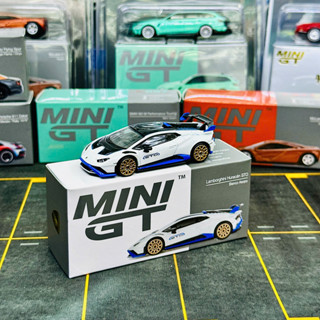 Mô hình xe Lamborghini Huracán STO Bianco Asopo tỉ lệ 1:64 MiniGT MGT00788