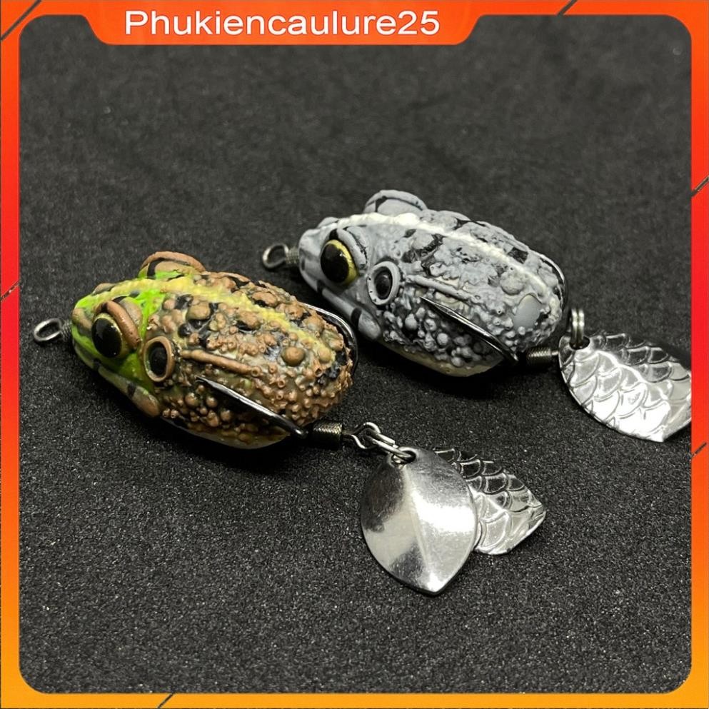 Nhái hơi Thái Lan Emo 4cm / 7gr 2 thìa tạo hiệu ứng Phukiencaulure25 nhái hơi câu lure body siêu mềm