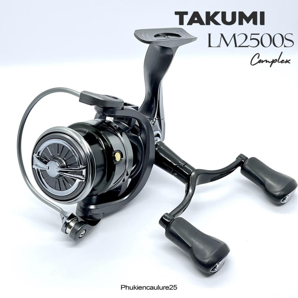 Máy câu lure TAKUMI LM2500s tay quay đôi cân bằng Phukiencaulure25 máy câu chất liệu kim loại, siêu 