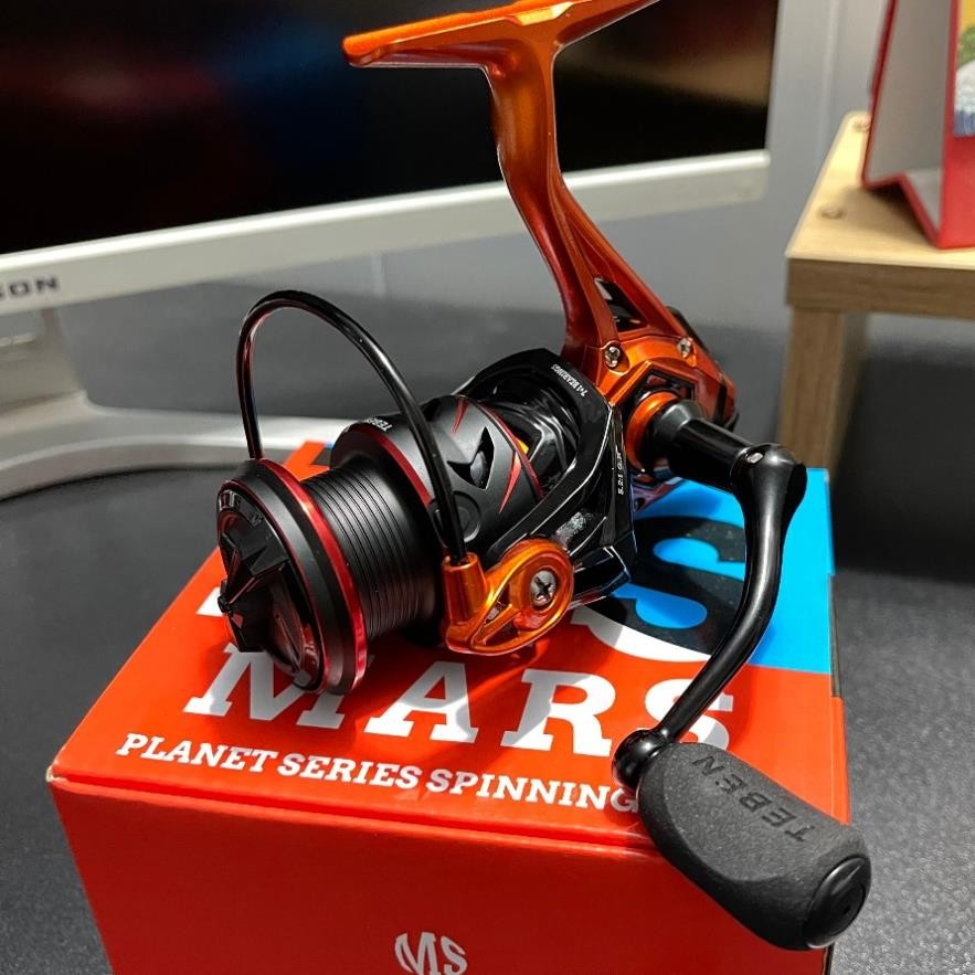 Máy đứng câu lure TEBEN MS thiết kế siêu đẹp Phukiencaulure25 máy câu cá kim loại siêu bền, max drag