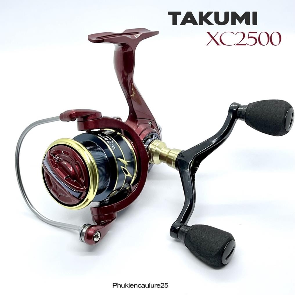 Máy câu lure TAKUMI XC2500 tay quay đôi cân bằng Phukiencaulure25 máy đứng câu cá cao cấp, màu sắc s