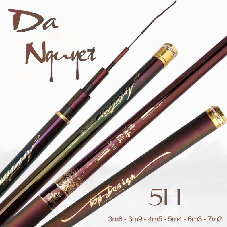 Cần câu đơn, câu tay Dạ Nguyệt 5H Phukiencaulure25 cần câu tay 5H Carbon cực nhẹ, có độ nảy tốt size