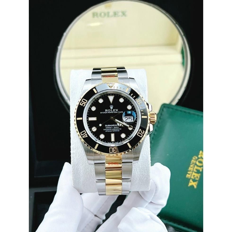 fullbox hãng - đồng hồ nam Rolex Submariner 41mm máy Cal 3235 31 chân kính 28800vph - thép cao cấp