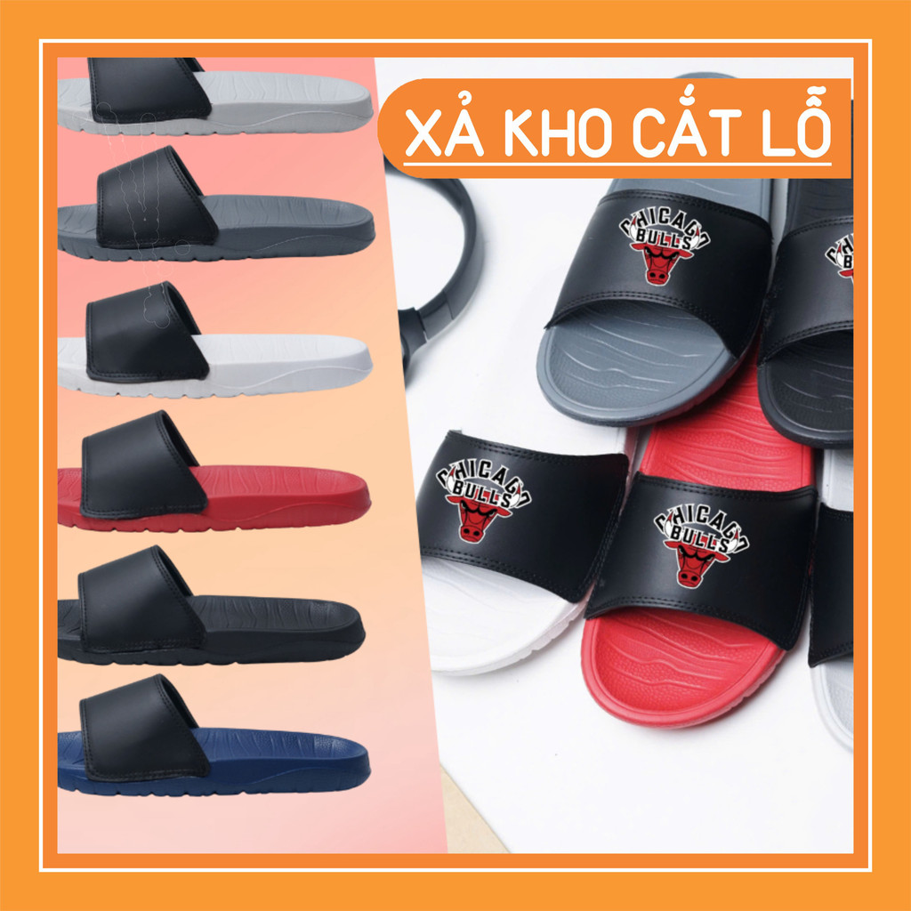 Dép quai ngang nam Chicago bull nhiều màu sắc full box