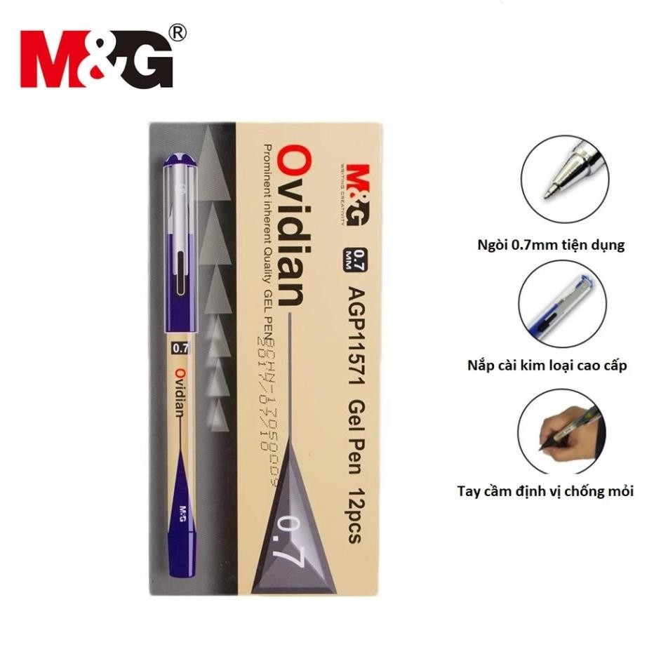 HỘP 12 BÚT KÝ M&G OVIDIAN AGP11571 nét 0.7mm - KHẲNG ĐỊNH PHONG CÁCH CHUYÊN NGHIỆP