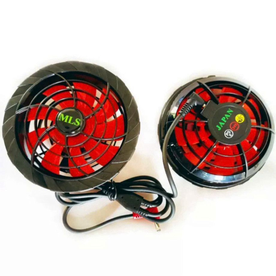 Bộ phụ kiện quạt áo điều hòa MLS 24V với pin công nghệ tiên tiến, bảo hành đến cuối năm 2025.