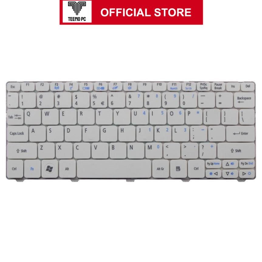 ⚡️ Bàn Phím Cho Laptop Acer Aspire One Gateway Lt21 Lt32 Lt22 Lt23 Lt25 Lt27 Lt28 Lt40 ( Màu Trắng) 