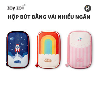 Hộp đựng bút cho bé Zoyzoii chính hãng bằng vải nhiều ngăn mã B20
