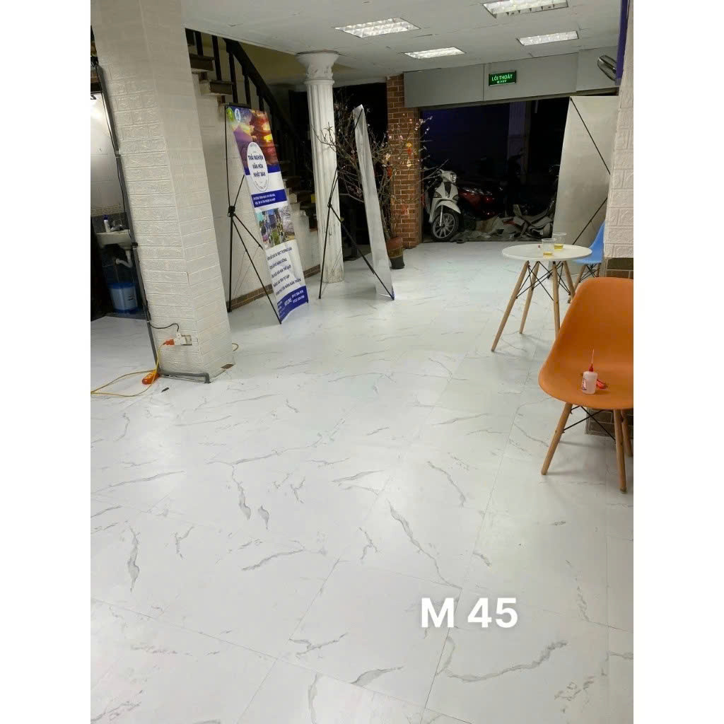 Sàn nhựa PVC tự dán vân đá chống trầy kich thước 45.7cm*45.7cm - Miếng dán sàn nhựa giả đá.