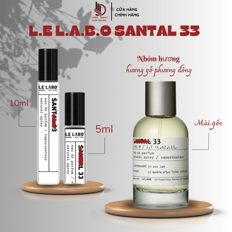Nước Hoa Cao Cấp Santal 33 - Nước Hoa Unisex  EDP - Lưu Hương Lâu Sang Trọng, Tinh Tế - LD