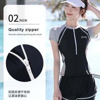 Bikini đồ bơi 2 mảnh kín đáo cao cấp áo có khóa kéo quần 2 lớp phong cách Hàn quốc chất thun bơi co giãn Bikini Sea Star 