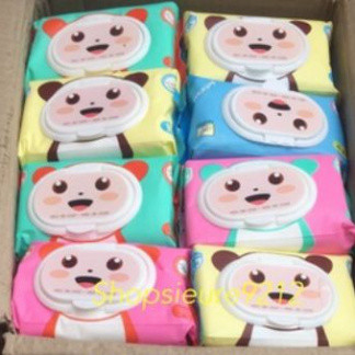 10 gói khăn/giấy ướt phú đạt (gấu)120 tờ GocNha4.0