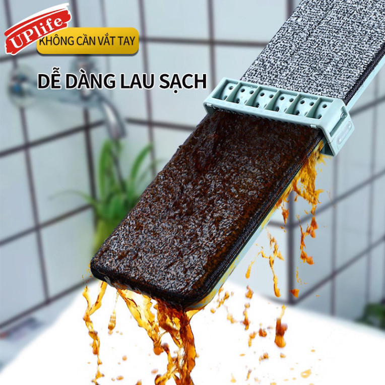 Chổi Lau Nhà Tự Vắt Xoay 360 Spin Mop Tặng Kèm 2 Bông Lau,Tiện Dụng GocNha4.0