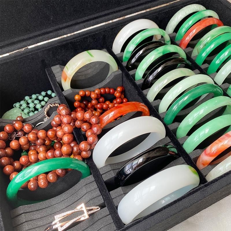 Hộp đựng vòng tay dung tích lớn phiên bản hoạt động, hộp lưu trữ vòng tay ngọc bích, hộp trang sức n