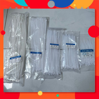 HÀNG CHẤT - ```Bộ Dây Rút Nhựa Trắng 10cm/20cm/30cm - Bọc 65-80 Sợi, Chất Liệu Nylon PA66, Dẻo Dai, Cách Nhiệt``` 039