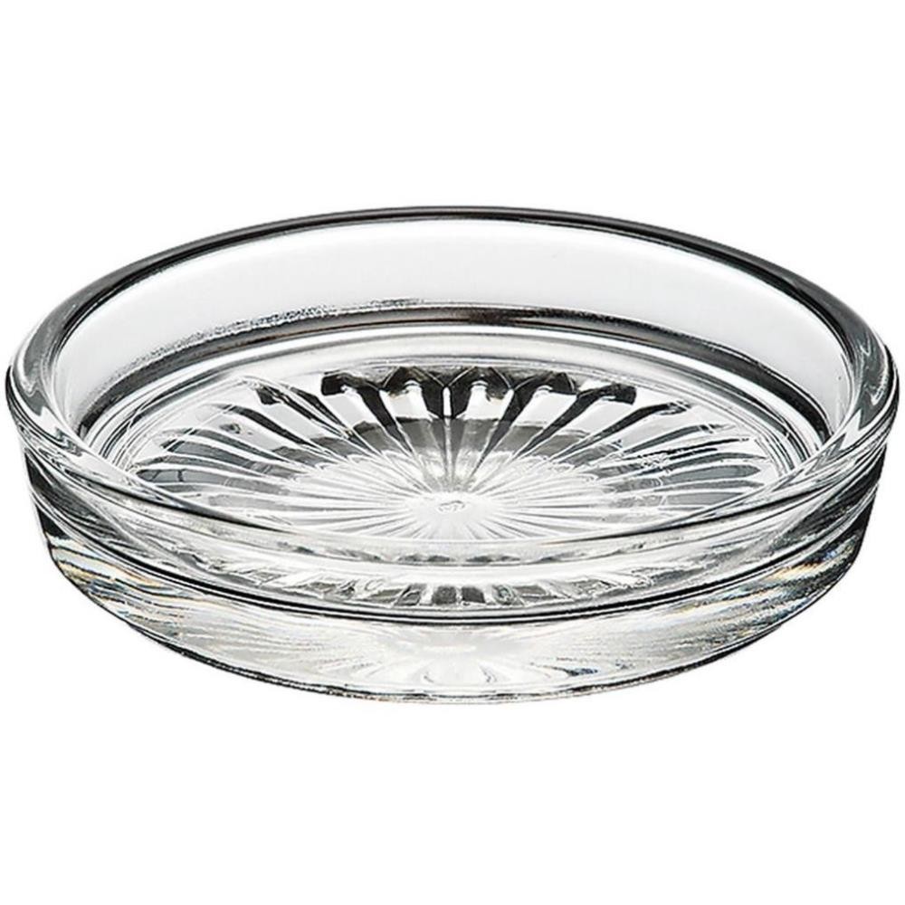 Combo 6 Đĩa lót ly cốc bằng thủy tinh Lotus Glass - 8.6cm