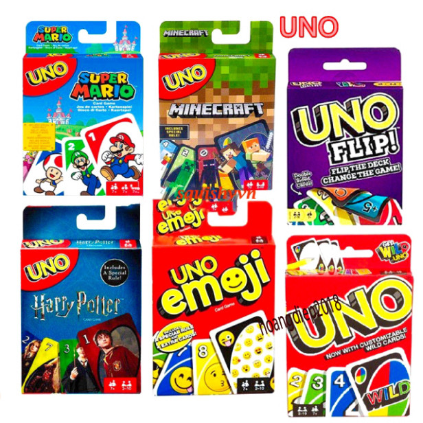 Bài Tây Anime 52 lá, Uno, Ma sói nhiều mẫu