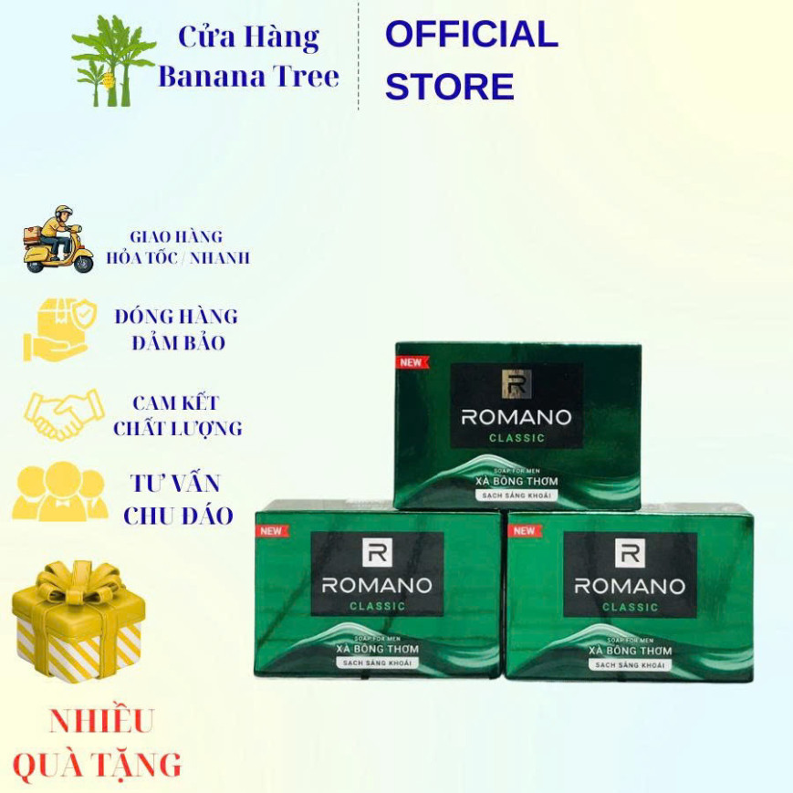 Xà bông thơm ROMANO 90g Chính Hãng.