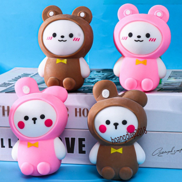 Đồ chơi Squishy bánh cookie gấu chính hãng ibloom