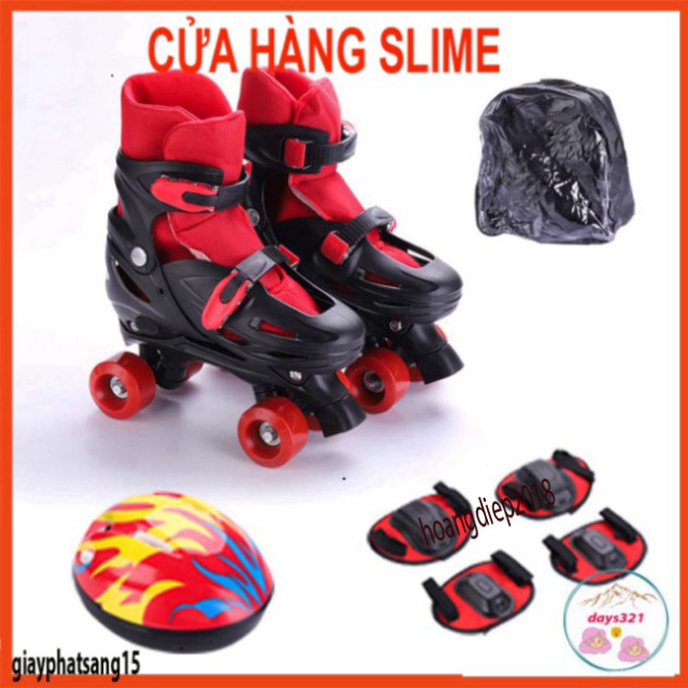 Giày Trượt Patin 4 Bánh 2 hàng chống ngã, Giày patin, patin, patin 4 bánh, patin 2 hàng, khuyến mãi 