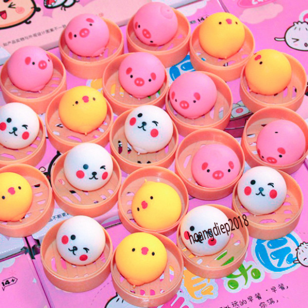 ⚡ BÁNH BAO ⚡ Đồ chơi xả stress- squishy mini mochi-squishy mochi-squishy giảm stress-mềm dẻo,giải tỏ