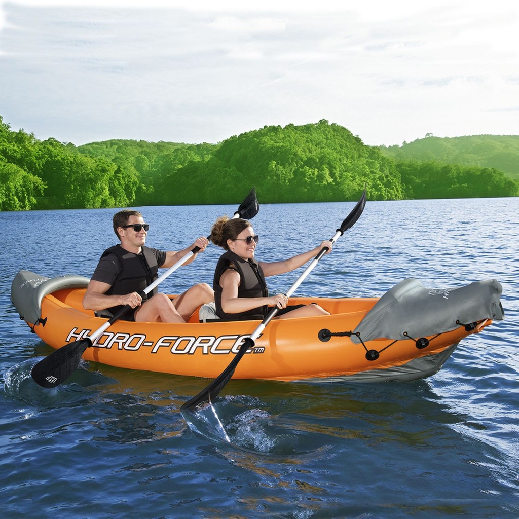Bestway Thuyền Kayak Bơm Hơi Ba Người Chính Hãng Thuyền Bơm Hơi Rafting Thuyền Cao Su Bơm Hơi Hai Ng