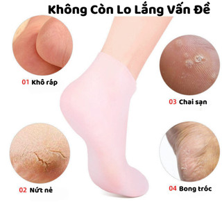 Tất Vớ Ủ Chân Silicon Dưỡng Ẩm Mềm Mại Da Chân, Tất Ủ Chân Kem Dưỡng Thẩm Thấu Tốt Hơn Không Gây Bí Chân Chống Trượt