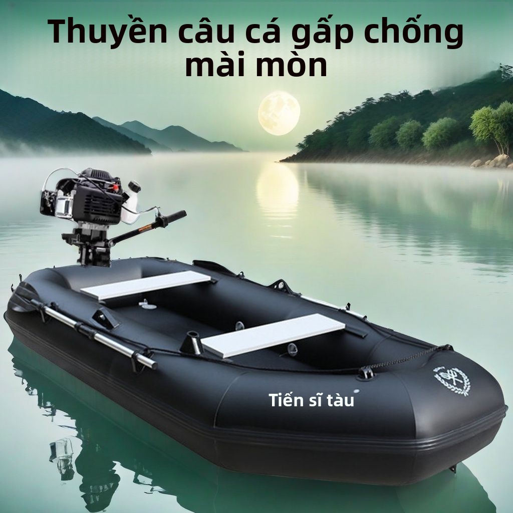 Thuyền bơm hơi, thuyền câu cá, thuyền cao su dày, kayak bơm hơi, kayak bền, thuyền đệm khí, thuyền l