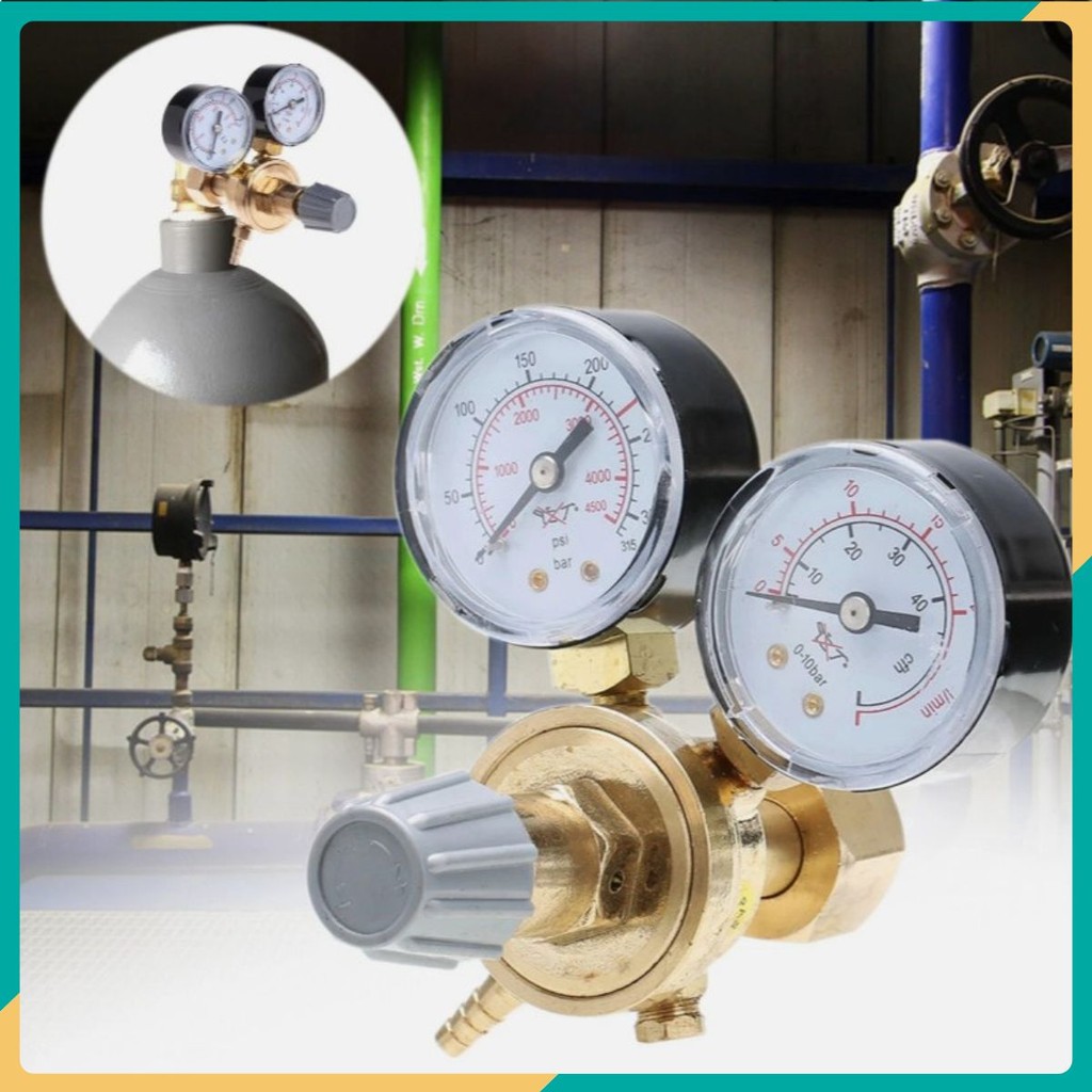 Van đo điều chỉnh áp suất Regulator KEG Beer, đồng hồ đo chỉnh áp suất cho craft beer ☘️Green Home☘️