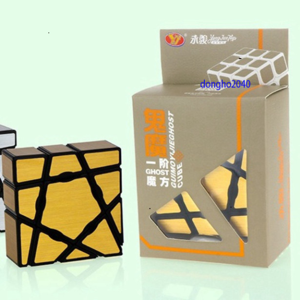 Rubik Biến Thể Rubik Ghost Mirror Cube YongJun 1x3x4 Khối Lập Phương Rubik Vàng Gold