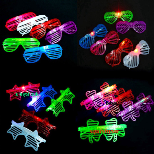 MẮT KÍNH ĐÈN LED 3D Kính Viễn tưởng trong suốt phát sáng LED nhấp nháy độc đáo ( sáng 2 bên )