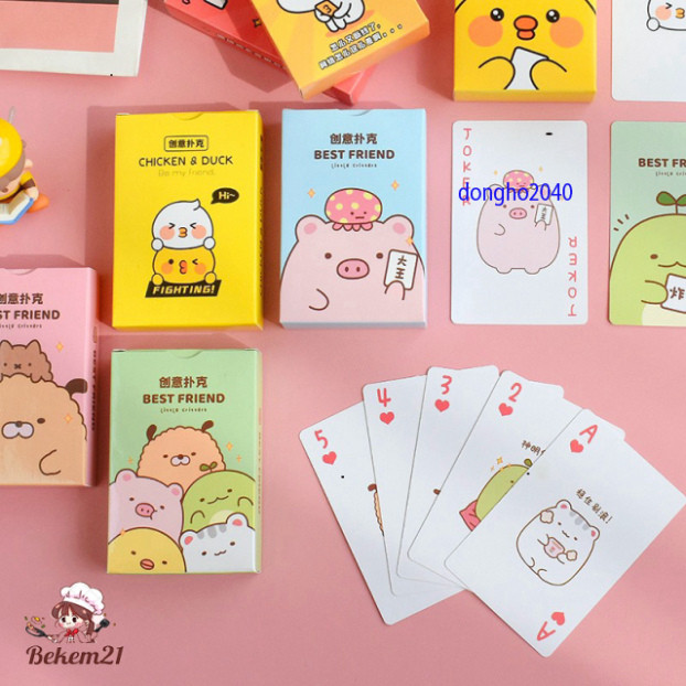 Bộ Bài Tây Hoạt Hình Dễ Thương Poker 52 Lá ❖BÀI TÂY HOẠT HÌNH❖