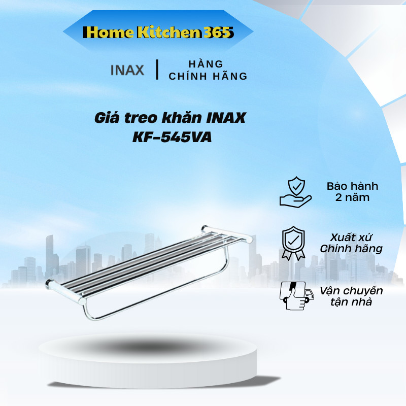 Thanh Treo Khăn INAX KF-545VA / KF-545VB / KF-545VW, Chất liệu inox cao cấp, Lớp mạ Cr/Ni - HK3