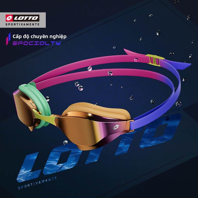 【Khuyến nghị của nhà vô địch】LOTTO/Bộ kính bơi chuyên nghiệp chống nước, chống mờ, HD, khung nhỏ, đu