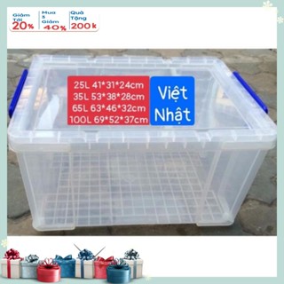 (Mới) thùng nhựa 35 lít mẫu bền đẹp dành cho gia đình , thùng nhựa đựng quần áo đồ chơi mẫu an toàn tiện lợi