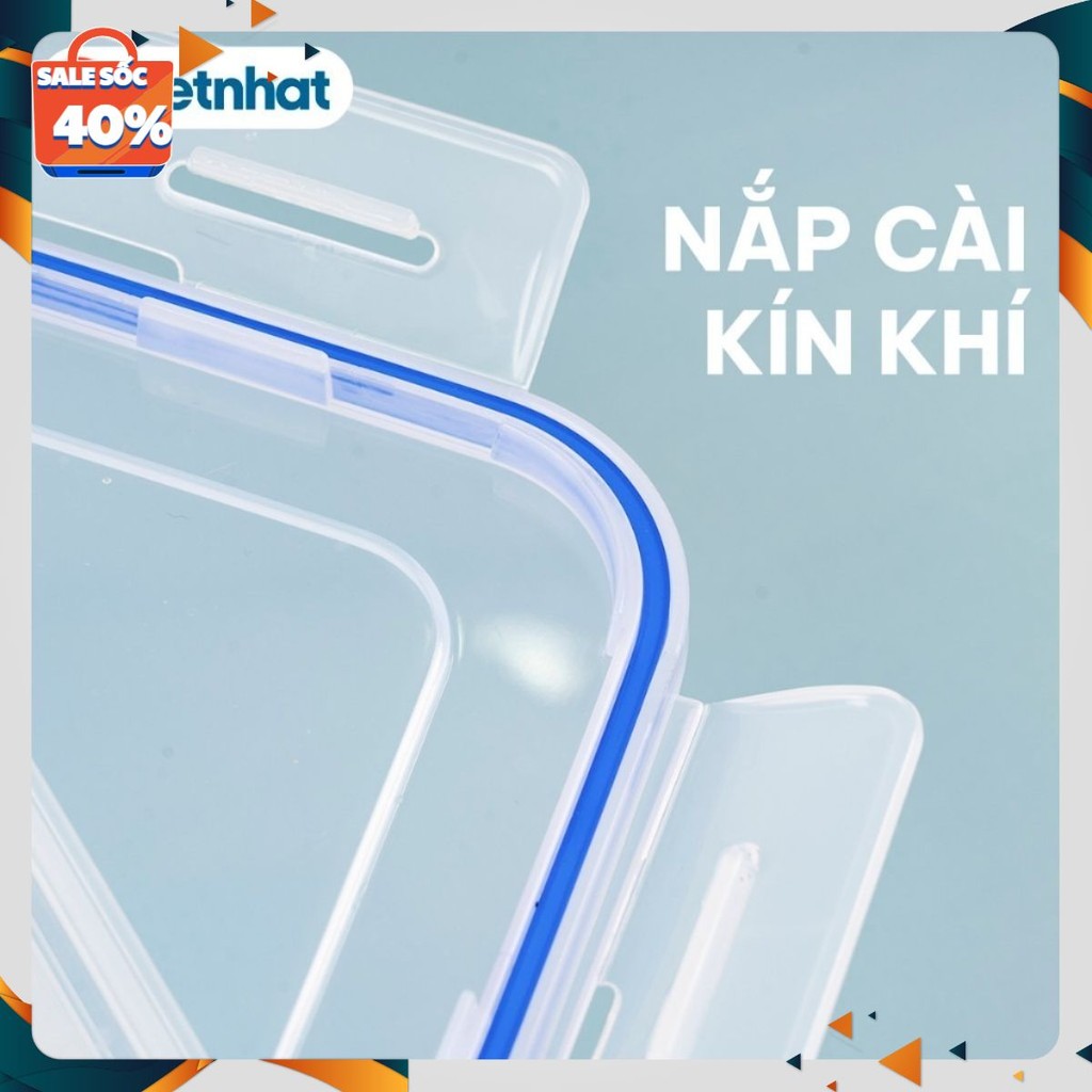 (sale) bộ 9 hộp đựng thực phẩm việt nhật HOKORI , có 3 size ( 6530)