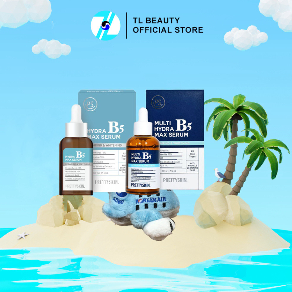 Serum B5 phục hồi dưỡng trắng Prettyskin (Multi) Hydra Max Serum B5 - 50ml